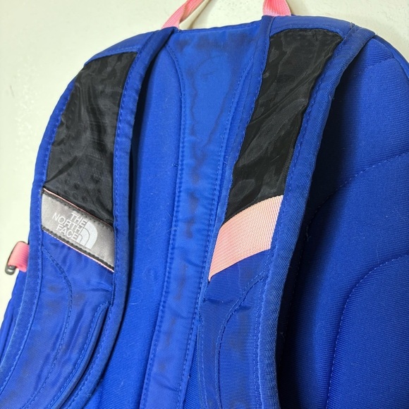 The North Face Blue and Pink Surge II Backpack - Picture 4 of 7